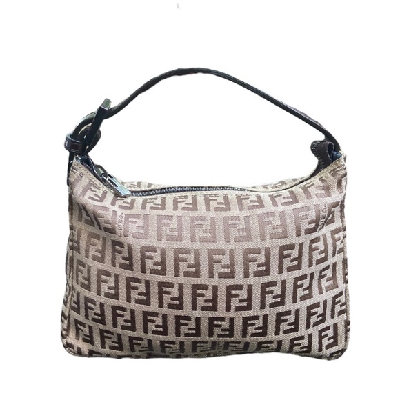 ** SOLD ** Fendi Zucchino Mini Baguette - Picture 4 of 10